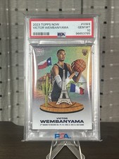 VICTOR WEMBANYAMA 2023 TOPPS NOW #VW4 RC ROOKIE SPURS SP PSA 10 GEM MINT
