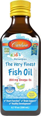 Kid'S the Very Finest Fish Oil Liquid, 800 Mg Omega 3S, Norwegian, Wild