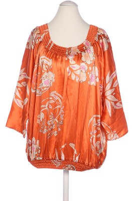Part Two Bluse Damen Oberteil Hemd Hemdbluse Gr. S Seide Orange #qu396s5