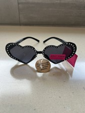 Retro Rhinestones  HEART Shaped BLING Sunglasses-Glamorous-BLING   