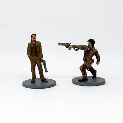 Zombicide - Painted Bill Survivor & Zombie Miniatures