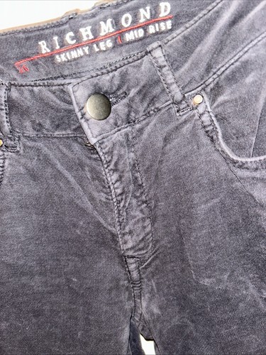 26 graue Samt Skinny, Mid Rise Richmond Jeans von Jigsaw - Bild 2 von 6