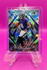 2024 Panini Phoenix Football Lamar Jackson Teal Cracked Ice /7 #102 Ravens