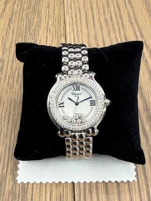 Chopard Happy Sport 7 Floating Diamond Factory Diamond Bezel 27/8236 Steel Watch