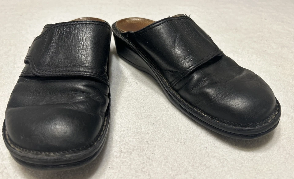 Туфли Finn Comfort Aussee 37 D США 6,5-7 Mules черные наппа черная кожа Германия - Изображение 4 из 4