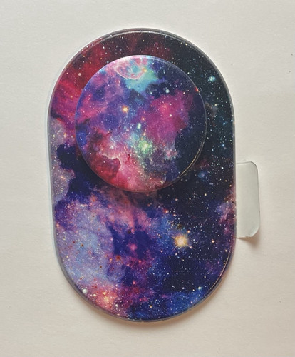 PopSockets PopGrip Series Phone Grip & Stand Galaxy Space Stars Purple Blue - Picture 1 of 2