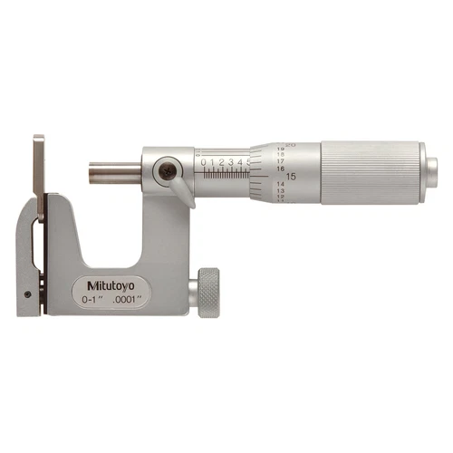 Mitutoyo® 117 Series™ 0 to 1" SAE Mechanical Interchangeable Anvil Type Uni-Mike