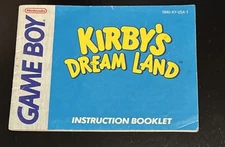 Kirby's Dream Land Nintendo Game Boy Instruction Manual Booklet DMG-KY-USA-1