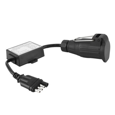 Portable Trailer Light Converter For US 4-Pin To EU 13-Pin DDVH