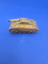 Vintage 1950s Tin Litho M-47 Friction Army Tank Japan Not Working.  A6