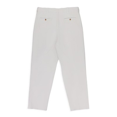 AIMÉ LEON DORE ホワイト チノパンツ 新品タグ付き NWT AIME LEON DORE OFF-WHITE GARMENT DYED DOUBLE PLEATED TROUSERS