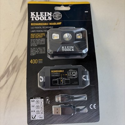 Klein Tools 56048 Rechargeable Auto-Off LED Headlamp, Adjustable Multicolor