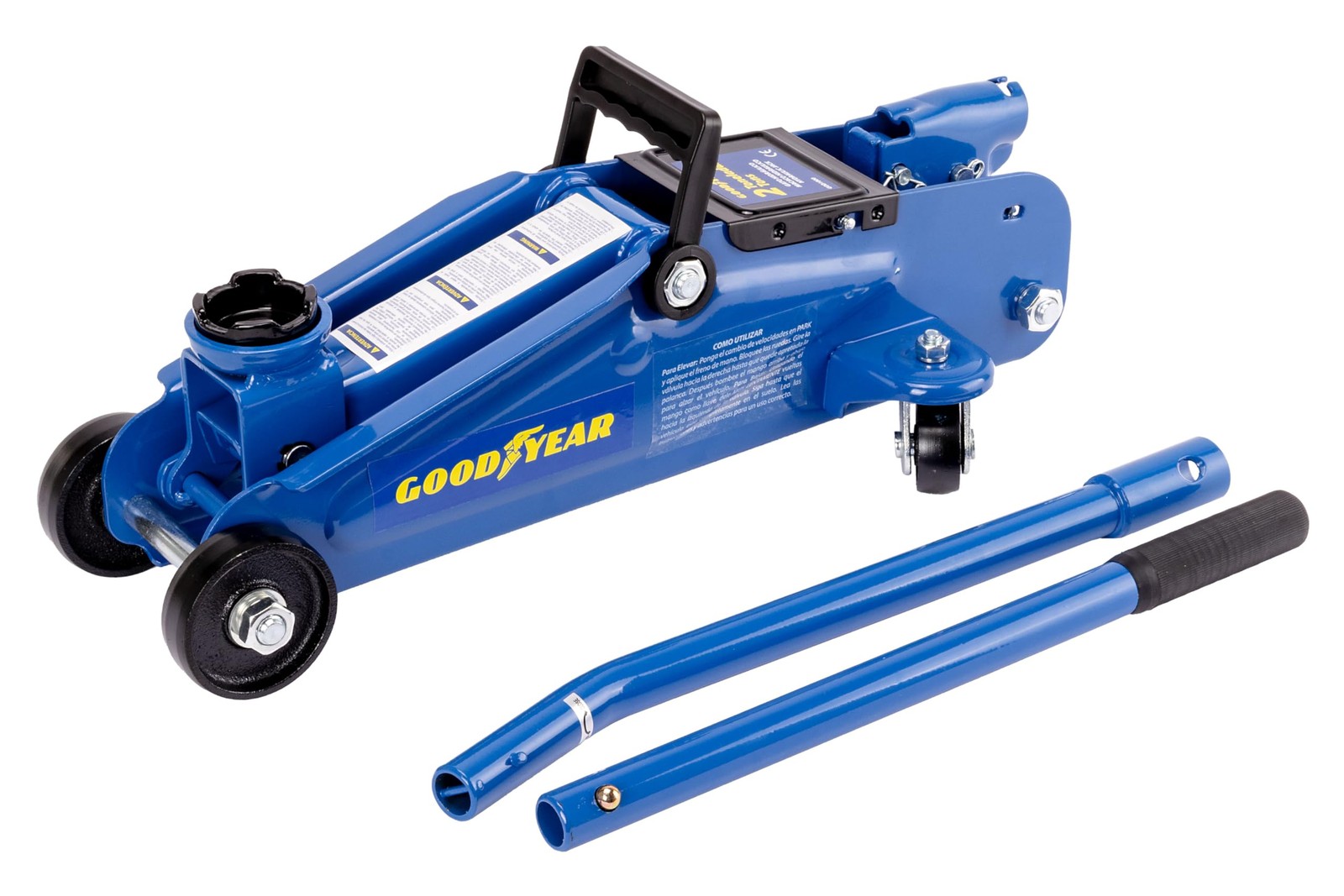 Cric Idraulico Auto 2 Tonnellate Sollevatore Manuale God1000 Martinetto Carrello - Immagine 1