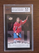 2018-19 UPPER DECK NHL HOCKEY CARD #191 ALEX OVECHKIN KSA 9.5 GEM MINT