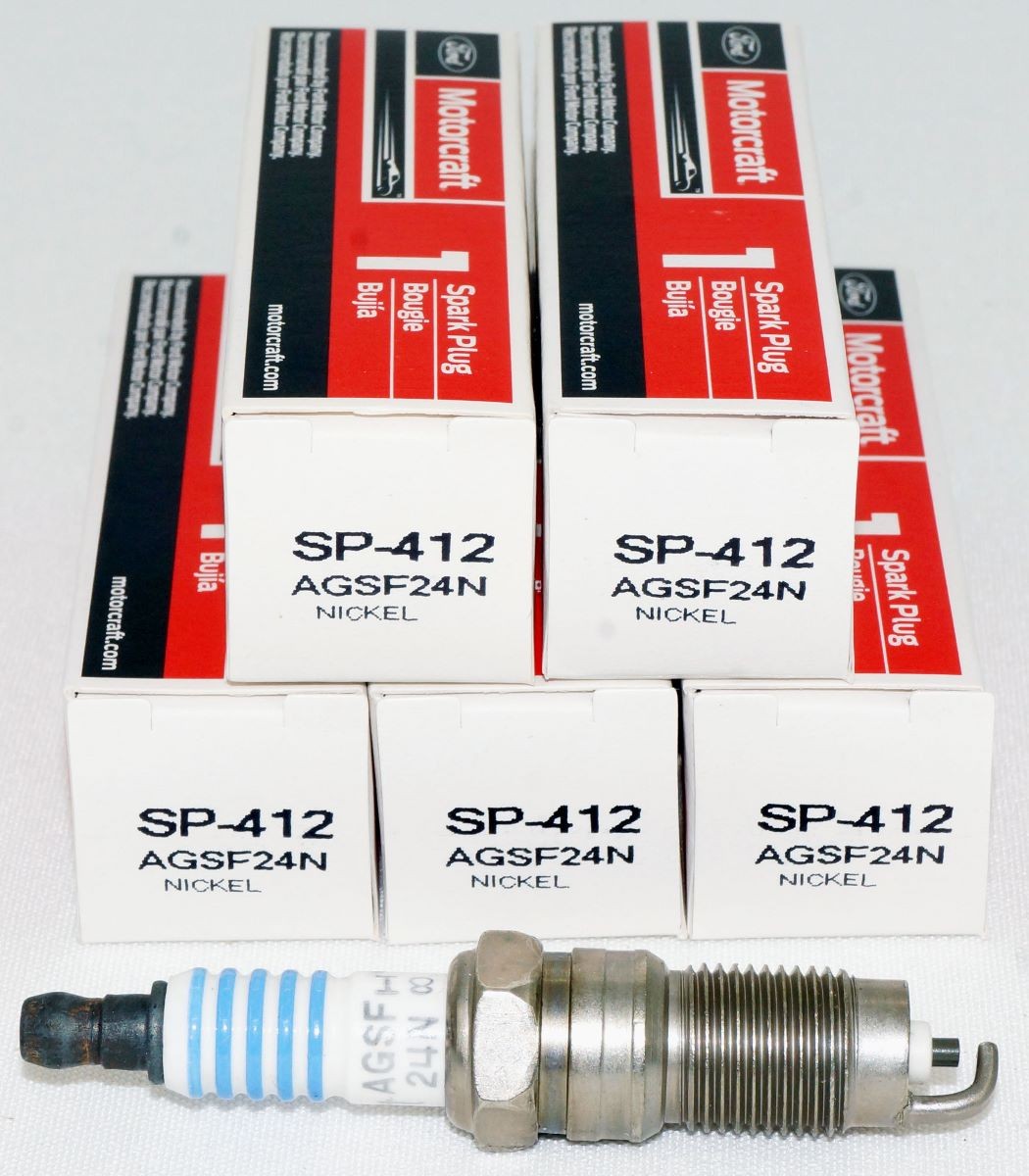 5 Pack Genuine OEM SP412 Motorcraft Spark Plugs Ford AGSF24N