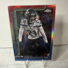 2025 Topps Chrome Football - DEVON WITHERSPOON #277 RED WHITE & BLUE