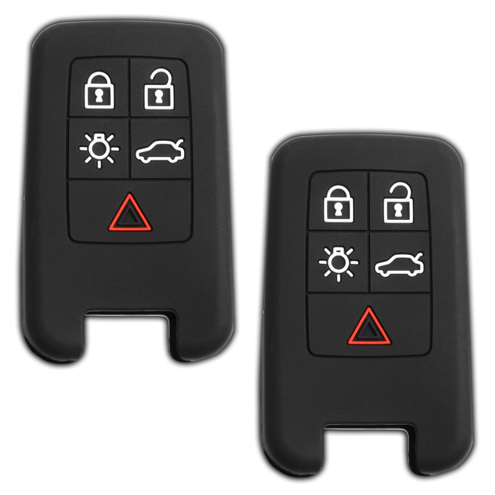 2 Key Fob Remote Skin Shell Case Cover Replacement for Volvo KR55WK49264