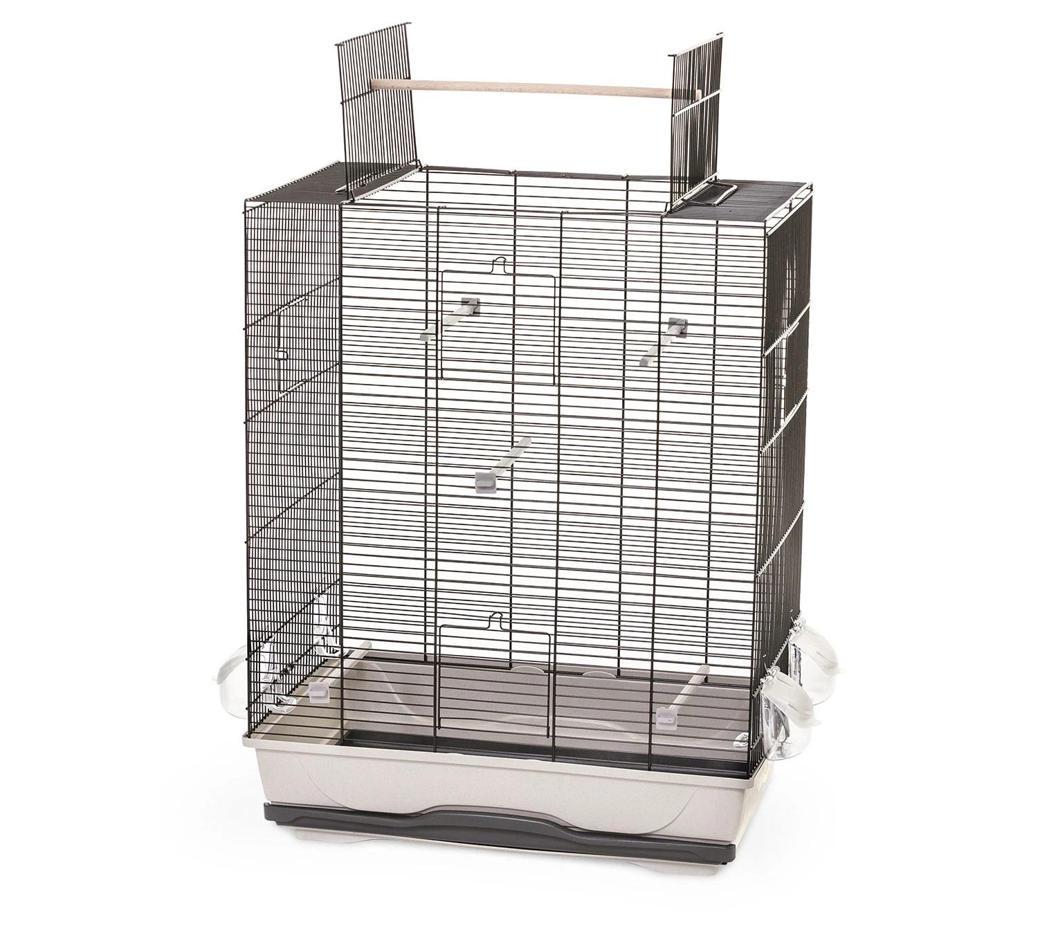 Bird cage for parrot and canaries with perch
