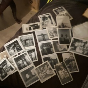 Vintage Black & White People Snapshot Photo Prints Lot, Original Paper, Unframed