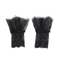 Floral Lace Cuffs Detachable Fake Sleeves Lace Wrist Cuffs for Women Girls - 06