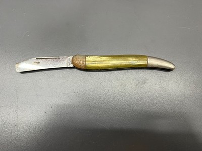 VINTAGE HAMMER BRAND FISHING SINGLE BLADE POCKET KNIFE - BROKEN BLADE