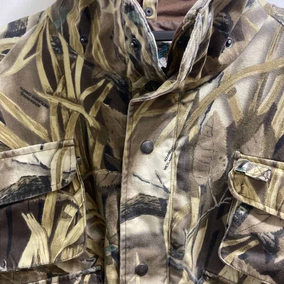 Chaqueta de Caza Vintage Herters Concha y Forro Aves Acuáticas Pantano Deportes Pato Ciervo Foto 2 de 4