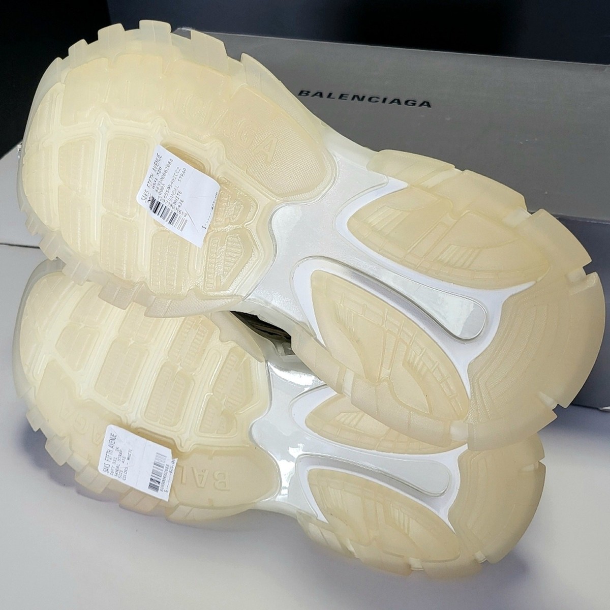 NIB$995 Balenciaga Track Sandal Clear Sole with Straps 43 E, US 10