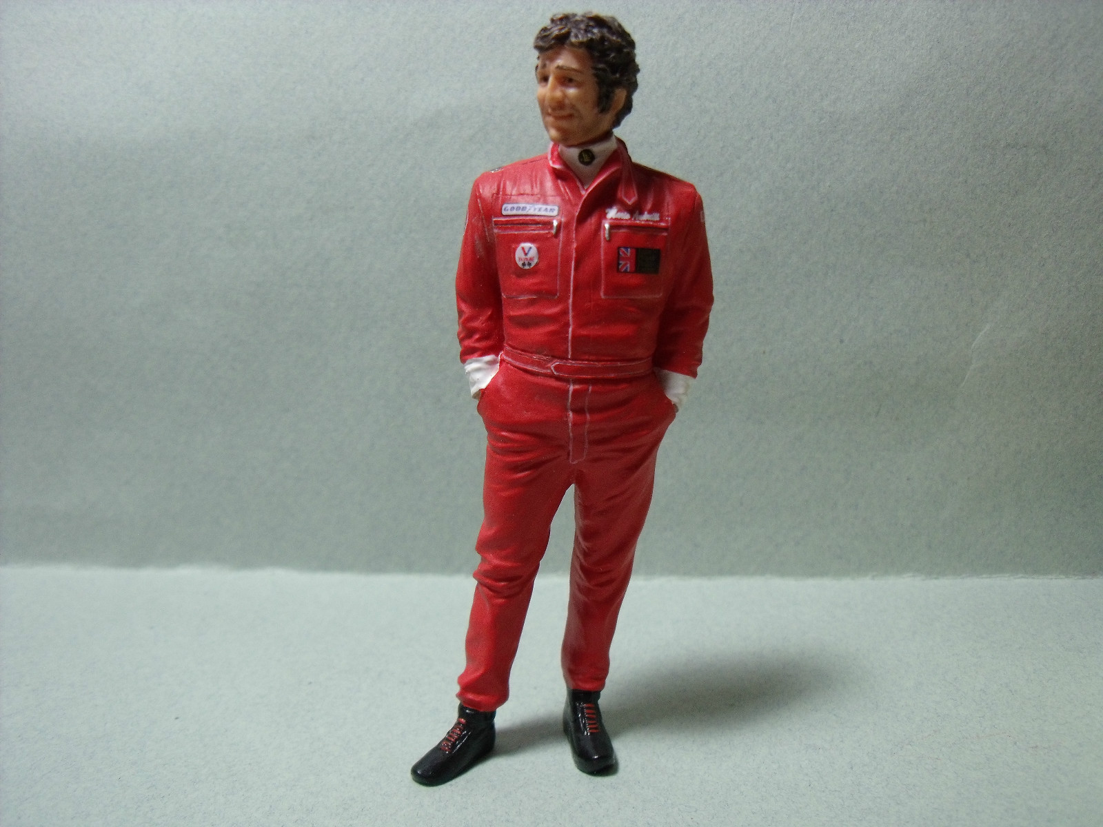 Figurine 1/18 Mario Andretti Lotus Vroom unpainted for Minichamps Exoto d'époque