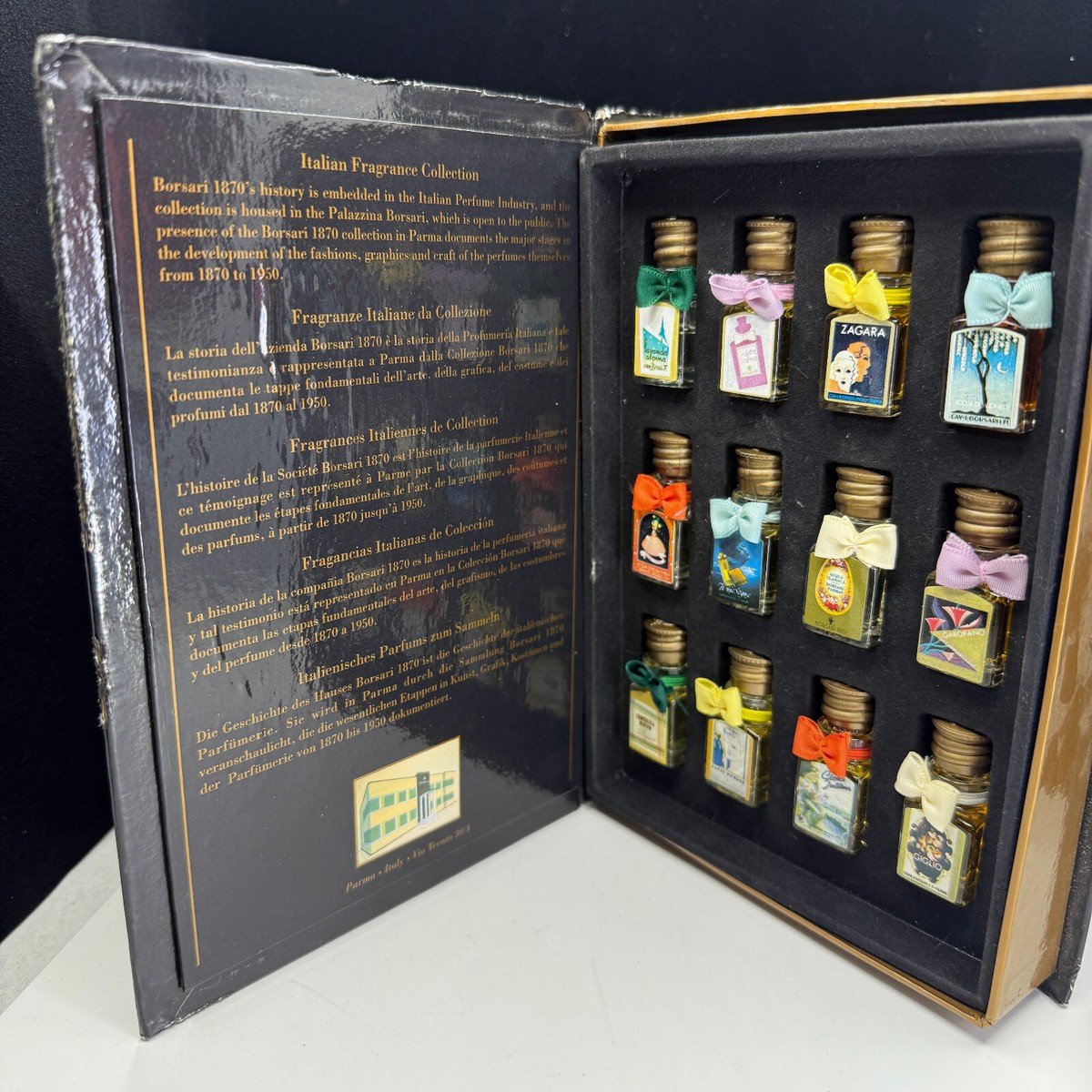 Borsari 1870 Italian Fragrance Collection 12 x 0.12 oz Eau De