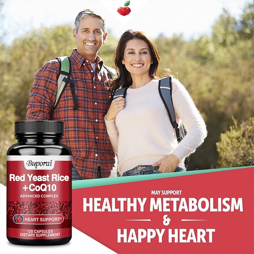 Red Yeast Rice + CoQ10 - Heart, Cardiovascular, Cholesterol & Circulatory Health - Picture 8 of 13