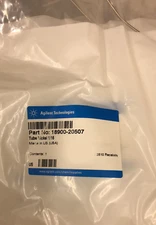 Agilent part No. 18900-20507 Valve tubing, 1/16 in x 66mm long, Nickel,  New