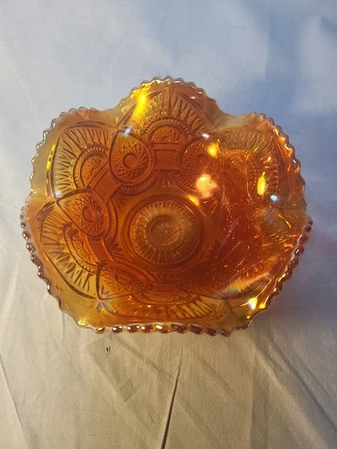 Carnival Glass Imperial Marigold Glass  Bowl Collectible