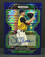 2022 Panini Prizm Draft Baseball DYLAN O'RAE Navy Blue Pulsar /9 Brewers FOTL