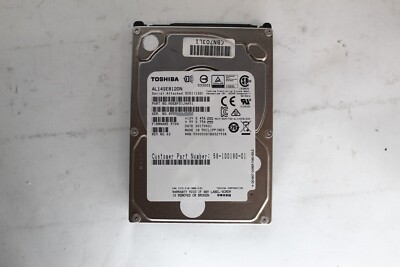 Toshiba AL14SEB120N 1.2TB 2.5'' 12Gb/s 10K RPM SAS Drive HDEBF01JAA51 NO CADDY
