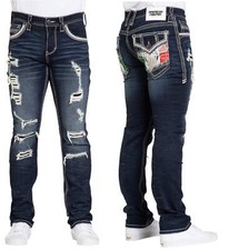 American Fighter Men's Denim Jean Legend Baron Inseam 34"