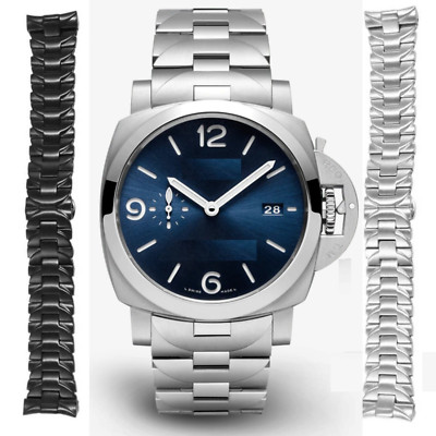 For Panerai Luminor Marina Bracelet Stainless Steel Strap Men's 24mm Metal Band