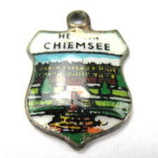 Alter Anhänger / Charm für Bettelarmband 800er Silber HERREN CHIEMSEE Schloss