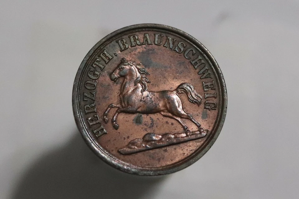 Brunswick 2 pfennig, 1860 SCARCE HIGH GRADE B43 #8664 - Image 2 of 3