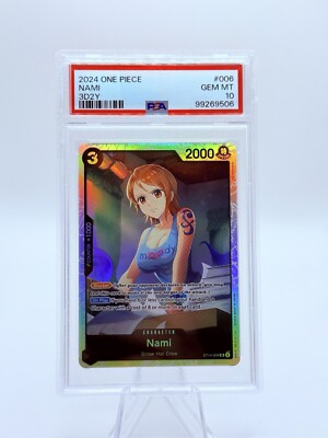 2024 One Piece Nami 3D2Y PSA 10