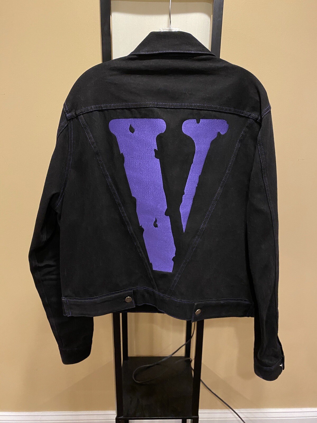RARE Vlone Friends Black / Purple Denim 