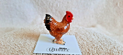 LITTLE CRITTERZ Hen Rhode Island Red ''Toby'' Miniature Figurine New LC868