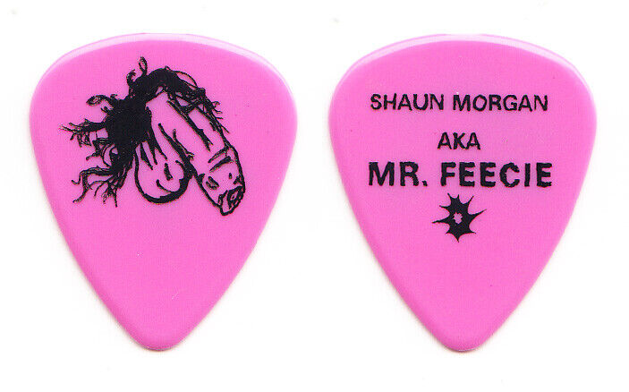 Seether Shaun Morgan Mr. Feecie Pink Tour Guitar 2015 Pick Save money Manufacturer OFFicial shop -