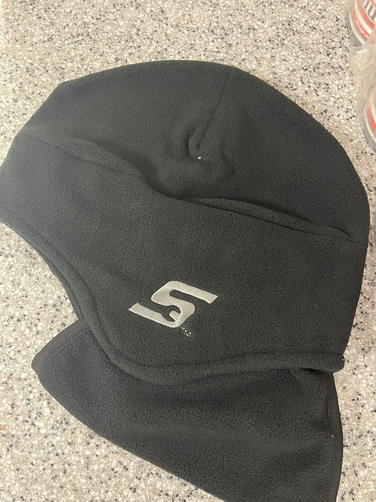 SnapOn Tools Beanie with Face Mask Mens Black Fall Winter Hat Fleece S