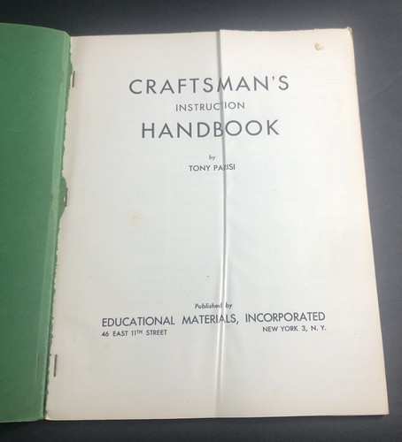 Vintage CRAFTSMAN'S INSTRUCTION HANDBOOK 300 Craft Projects ENLARGED Edition - Picture 4 of 5