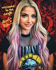 Alexa Bliss inscribed Funhouse metallic 8x10 - WWE photo signed auto autographed