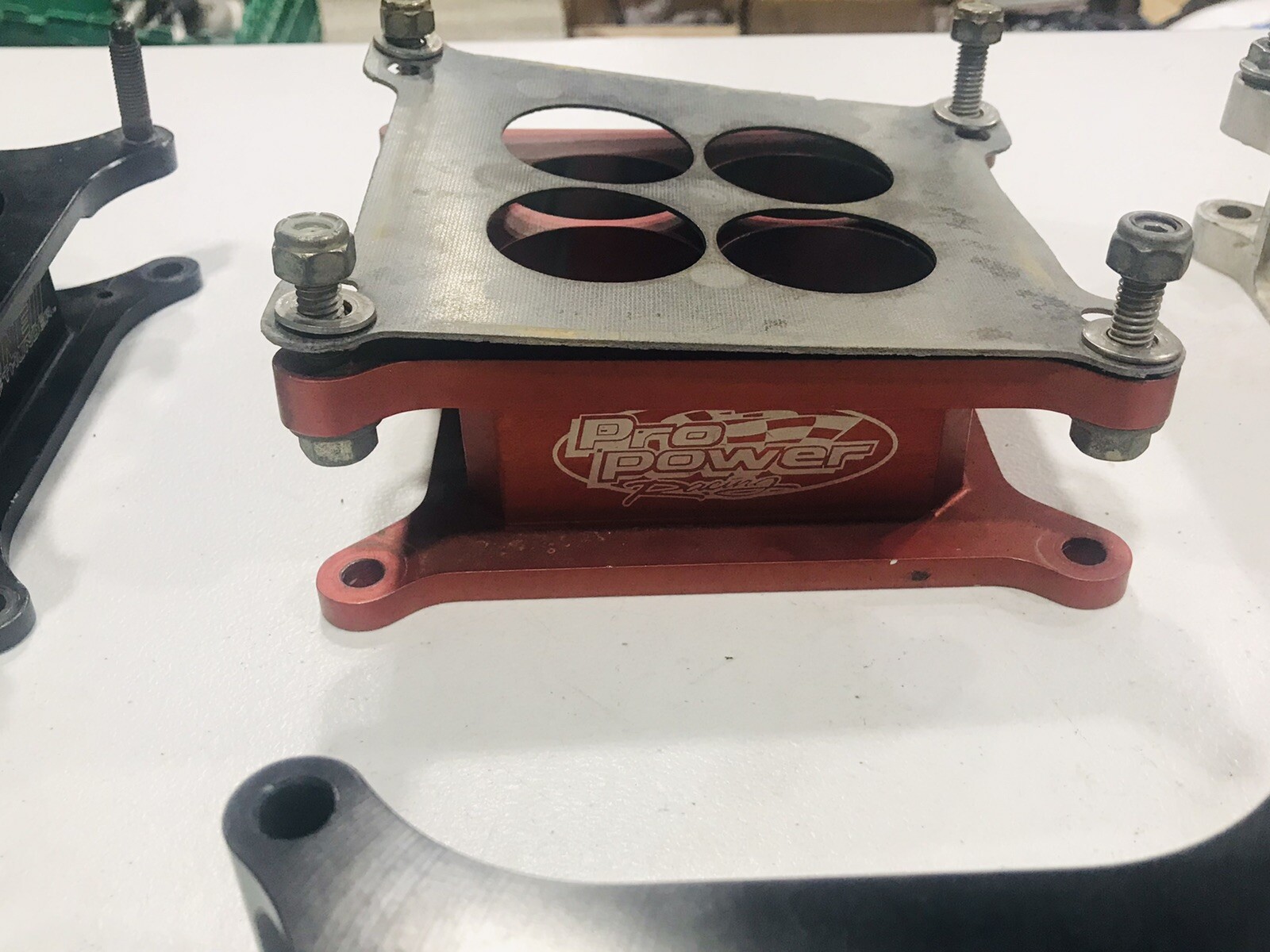 Pro Power 2” Angled Carburetor Spacer Dirt Late Model IMCA Race Car