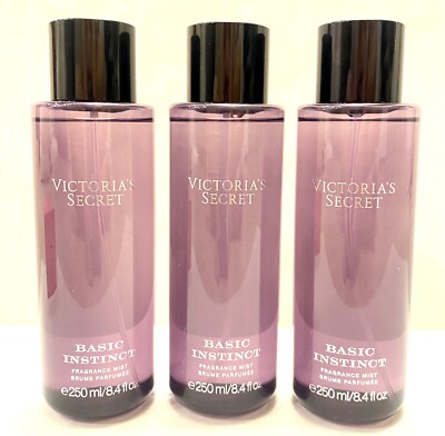 Lot Of 3 BOTTLES Victorias Secret Basic INSTINCT Victorias Secret FRAGRANCE MIST
