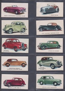 1949 KELLOGGS MOTOR CARS COL & S/W - KOMPLETTIEREN SIE IHREN SATZ, WÄHLEN SIE DIE KARTEN, DIE SIE BENÖTIGEN