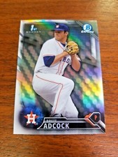 BRETT ADCOCK 2016 1st BOWMAN DRAFT BDC-49 ASTROS (FIRST ROOKIE REFRACTOR )  
