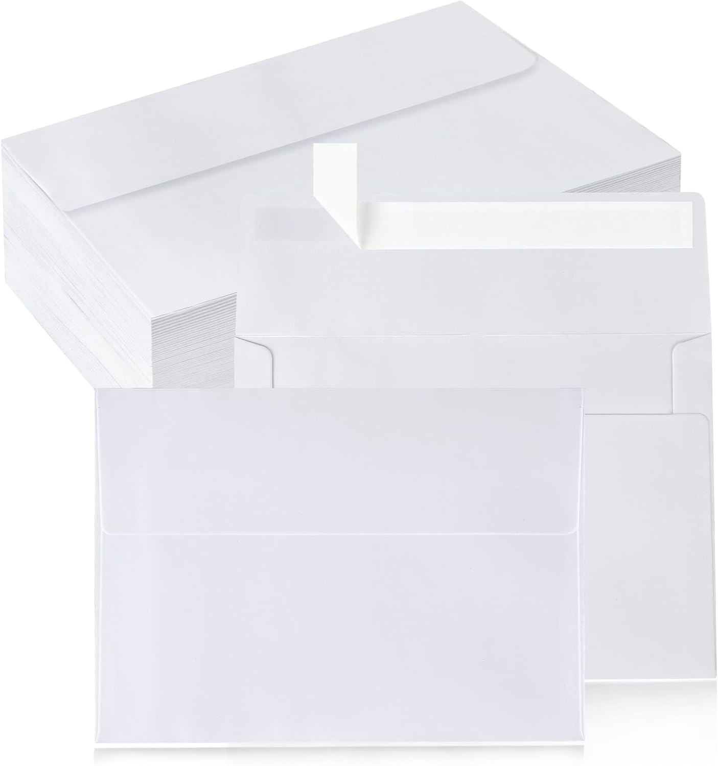 100 Pack 5X7 Envelopes for Invitations, A7 Printable White Envelopes, Envelopes